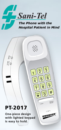 Sani-Tel - Phone designed for qulaity patient care.